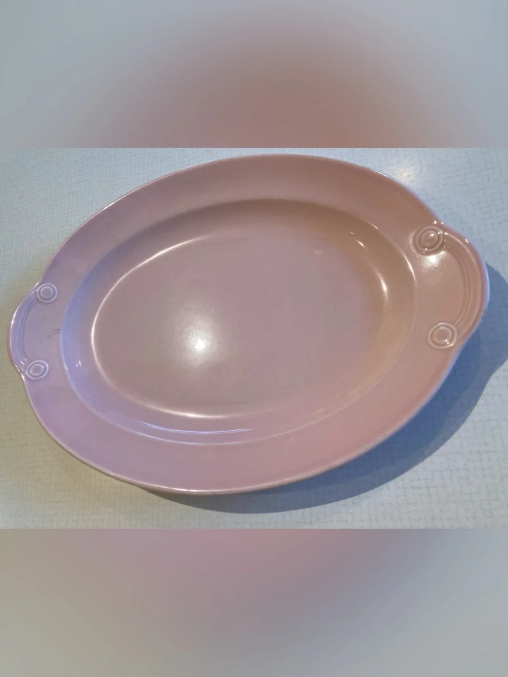 Vintage TS Luray Pastels Pink Oval Serving Platter